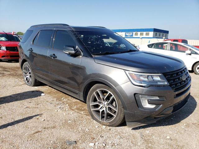 1FM5K8GT5HGD21044 - 2017 FORD EXPLORER SPORT GRAY photo 4