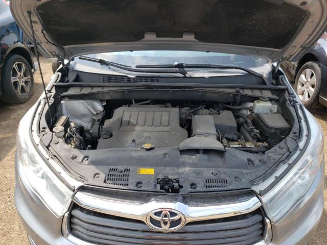 5TDJKRFH9FS107344 - 2015 TOYOTA HIGHLANDER XLE Արծաթագույն լուսանկար 11