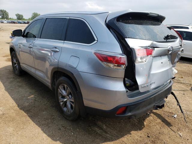 5TDJKRFH9FS107344 - 2015 TOYOTA HIGHLANDER XLE Արծաթագույն լուսանկար 2