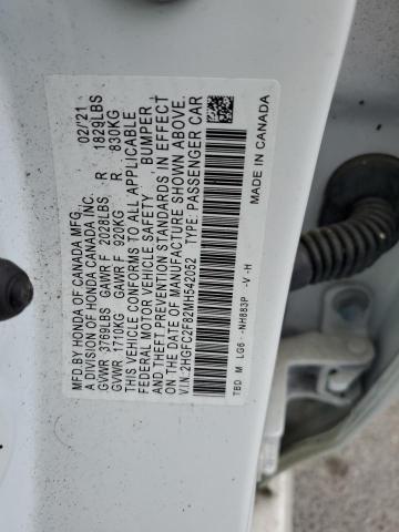 2HGFC2F82MH542052 - 2021 HONDA CIVIC SPORT 白色 照片 12