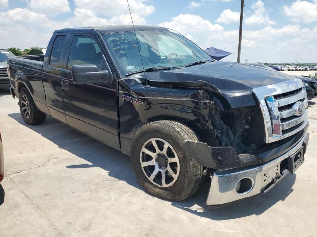 1FTEX1CM8BKD03699 - 2011 FORD F150 SUPER CAB BLACK photo 4