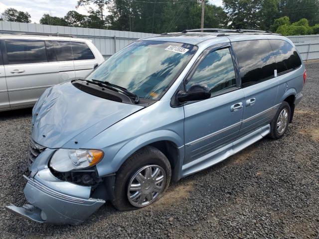 2C4GP64L35R534690 - 2005 CHRYSLER TOWN & COU LIMITED BLUE photo 1