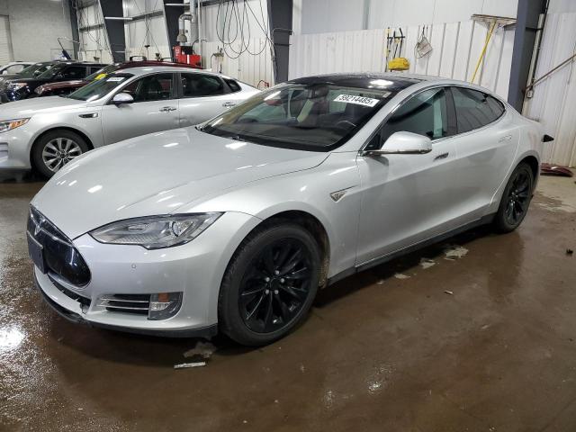 5YJSA1H15EFP51239 - 2014 TESLA MODEL S SILVER photo 1