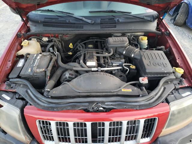 1J4GW48SX4C166342 - 2004 JEEP GRAND CHER LAREDO RED photo 7