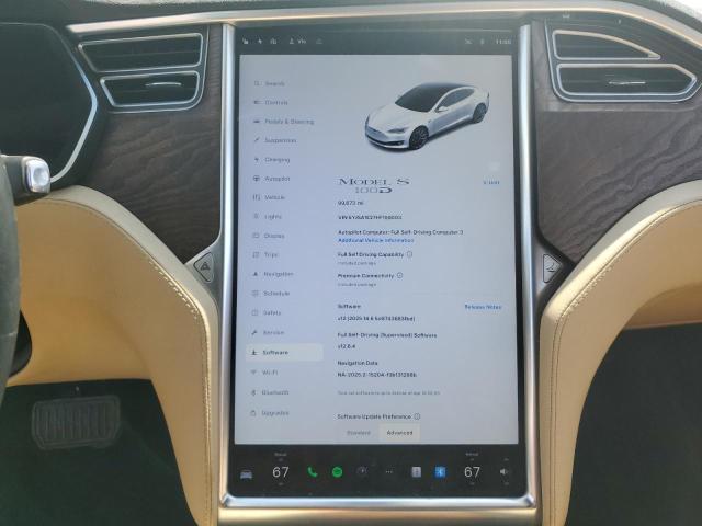 5YJSA1E27HF199003 - 2017 TESLA MODEL S WHITE photo 9