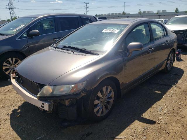 19XFA16979E010273 - 2009 HONDA CIVIC EXL ნაცრისფერი ფოტო 1