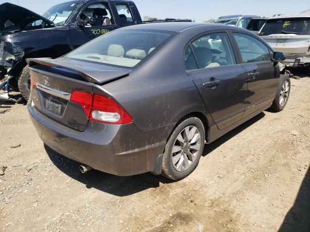 19XFA16979E010273 - 2009 HONDA CIVIC EXL GRAY photo 3