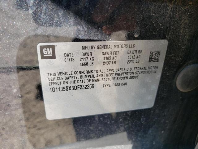 1G11J5SX3DF232256 - 2013 CHEVROLET MALIBU LTZ BLACK photo 12