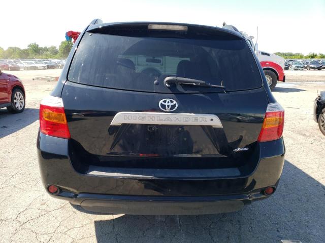 5TDJK3EH3AS034642 - 2010 TOYOTA HIGHLANDER SE BLACK photo 6