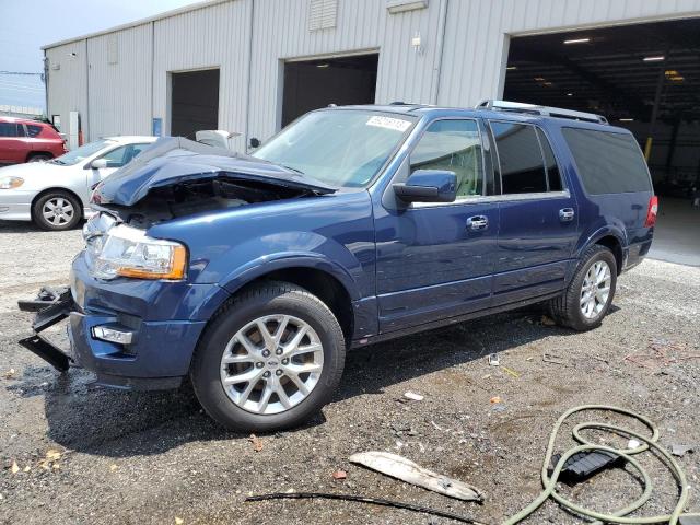 1FMJK2AT9FEF46533 - 2015 FORD EXPEDITION EL LIMITED BLUE photo 1