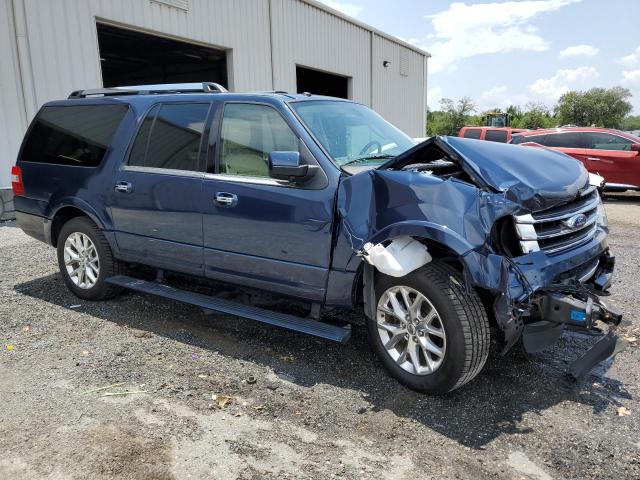 1FMJK2AT9FEF46533 - 2015 FORD EXPEDITION EL LIMITED BLUE photo 4