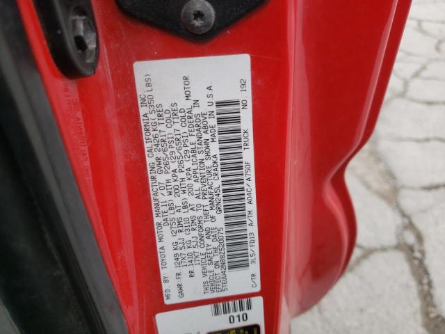 5TEUU42N88Z520075 - 2008 TOYOTA TACOMA ACCESS CAB RED photo 12