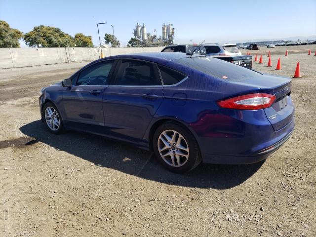 3FA6P0H75DR290884 - 2013 FORD FUSION SE BLUE photo 2