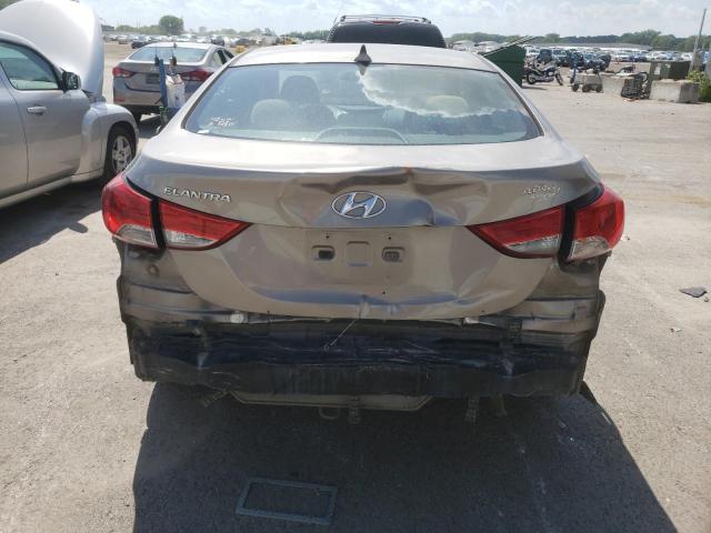 5NPDH4AE9CH132242 - 2012 HYUNDAI ELANTRA GLS BROWN photo 6