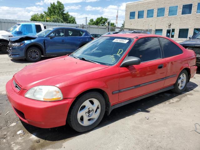 1HGEJ7124VL021100 - 1997 HONDA CIVIC HX RED photo 1