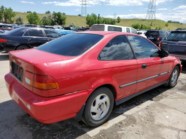 1HGEJ7124VL021100 - 1997 HONDA CIVIC HX RED photo 3