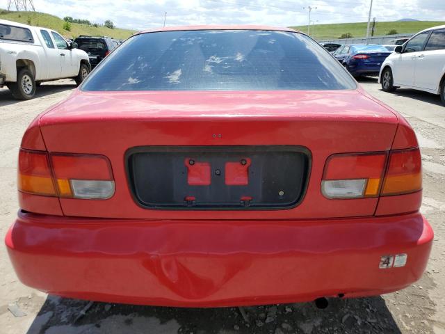 1HGEJ7124VL021100 - 1997 HONDA CIVIC HX RED photo 6