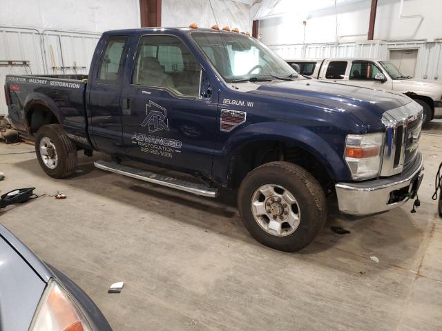 1FTWX31RX8EB57473 - 2008 FORD F350 SRW SUPER DUTY BLUE photo 4