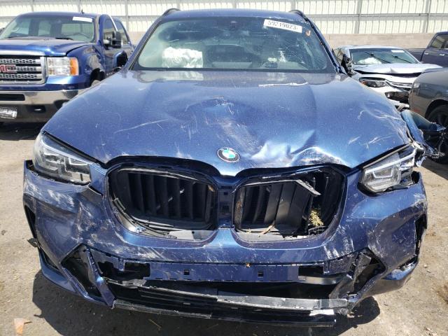 5UX43DP01N9J95145 - 2022 BMW X3 SDRIVE30I BLUE photo 5