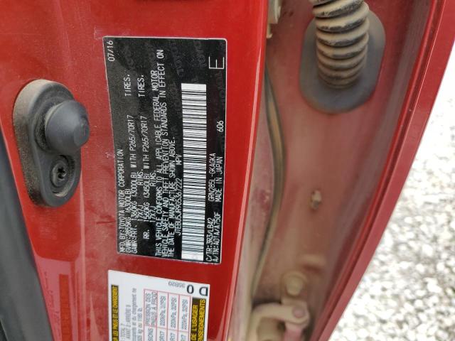 JTEBU5JR9G5367222 - 2016 TOYOTA 4RUNNER SR5/SR5 PREMIUM 红色 照片 13