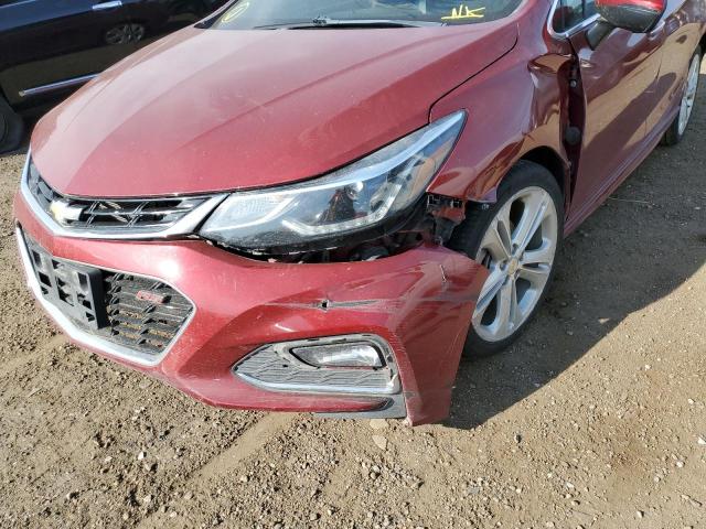 1G1BF5SM0H7151193 - 2017 CHEVROLET CRUZE PREMIER BURGUNDY photo 9