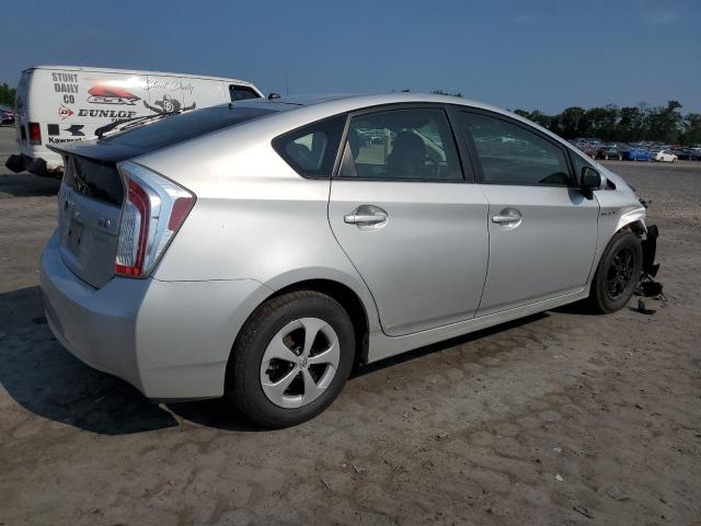 JTDKN3DU3D5696063 - 2013 TOYOTA PRIUS SILVER photo 3