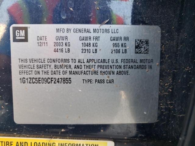 1G1ZC5E09CF247855 - 2012 CHEVROLET MALIBU 1LT BLUE photo 13