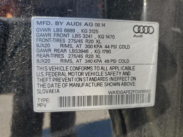 WA1DGAFE2FD006853 - 2015 AUDI Q7 PRESTIGE 黑色 照片 14