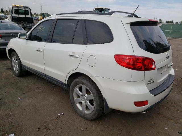 5NMSH73E39H313137 - 2009 HYUNDAI SANTA FE SE WHITE photo 3