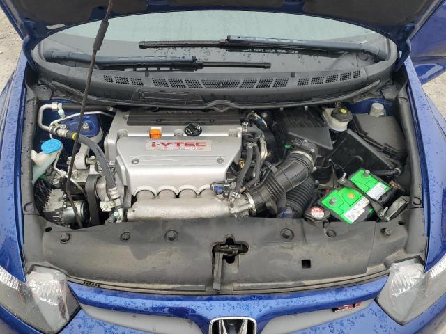 2HGFG215X8H704694 - 2008 HONDA CIVIC SI BLUE photo 11