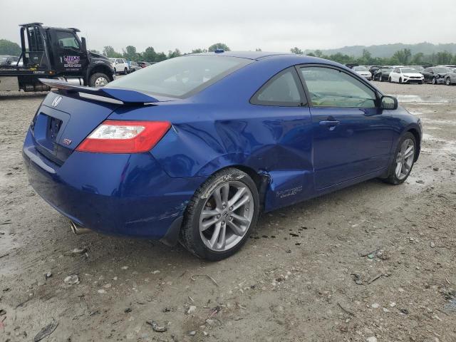 2HGFG215X8H704694 - 2008 HONDA CIVIC SI BLUE photo 3