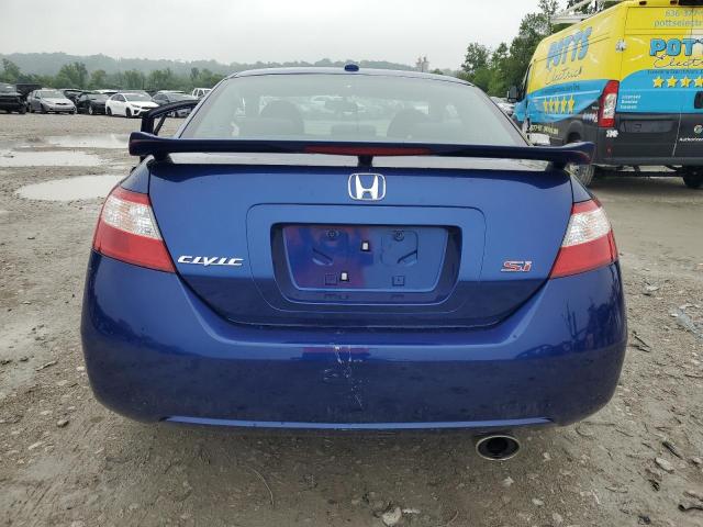 2HGFG215X8H704694 - 2008 HONDA CIVIC SI BLUE photo 6