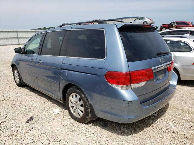 5FNRL38828B018975 - 2008 HONDA ODYSSEY TOURING BLUE photo 2