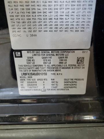 LRBFX2SA8JD010159 - 2018 BUICK ENVISION ESSENCE Qara foto 12