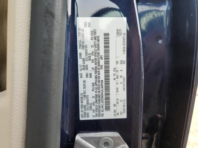 5LMCJ2D90HUL54709 - 2017 LINCOLN MKC SELECT أزرق صورة 13