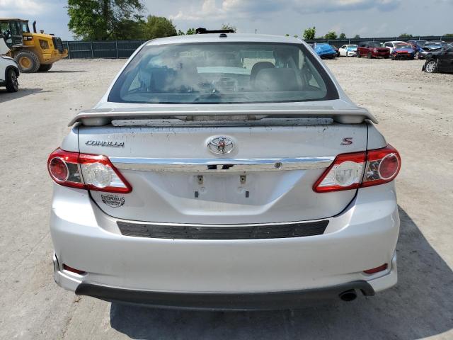 5YFBU4EE5CP017329 - 2012 TOYOTA COROLLA L BASE SILVER photo 6