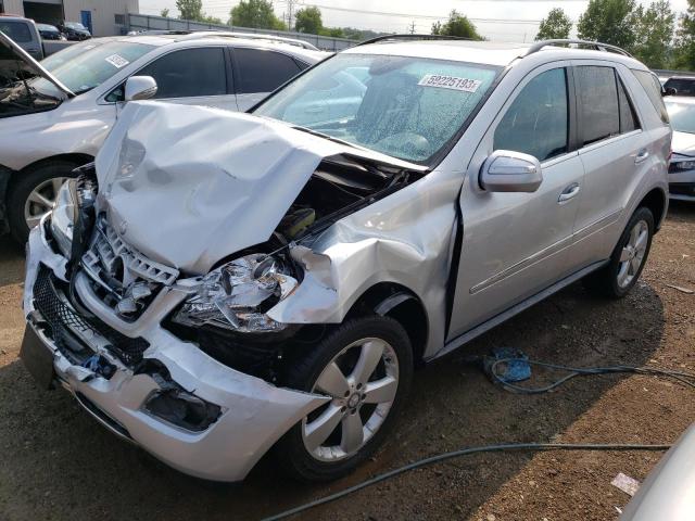4JGBB8GBXAA569261 - 2010 MERCEDES-BENZ ML 350 4MATIC SILVER photo 1