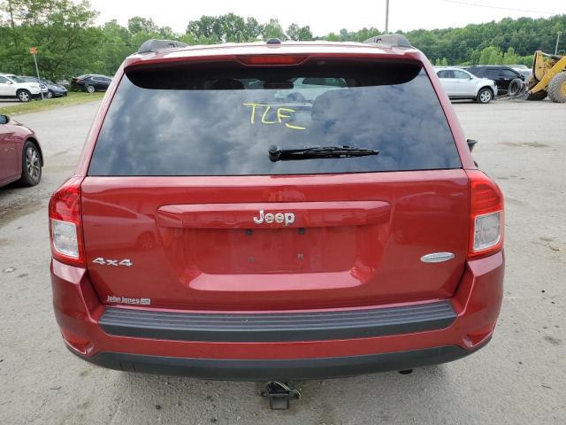 1C4NJDEB7CD633452 - 2012 JEEP COMPASS LATITUDE BURGUNDY photo 6