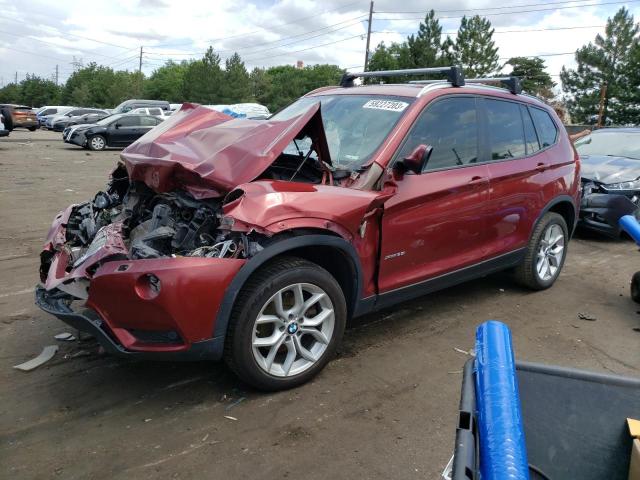 5UXWX7C56BL731280 - 2011 BMW X3 XDRIVE35I RED photo 1