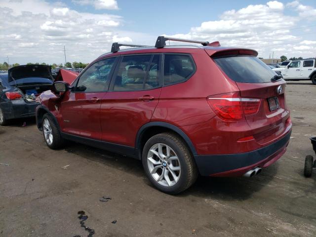 5UXWX7C56BL731280 - 2011 BMW X3 XDRIVE35I RED photo 2