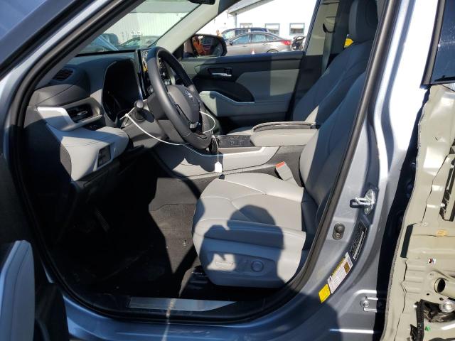 5TDHZRBH8MS149663 - 2021 TOYOTA HIGHLANDER XLE SILVER photo 7