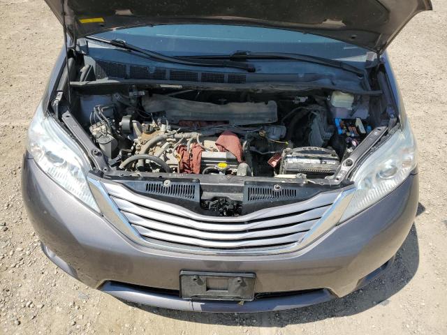 5TDYK3DC5GS715527 - 2016 TOYOTA SIENNA XLE GRAY photo 12