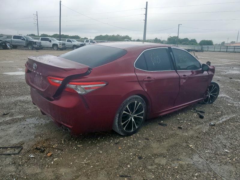 4T1B11HK3JU528591 - 2018 TOYOTA CAMRY L MAROON photo 3
