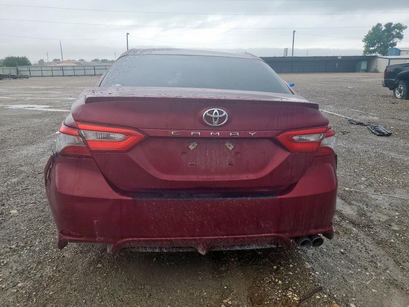 4T1B11HK3JU528591 - 2018 TOYOTA CAMRY L MAROON photo 6