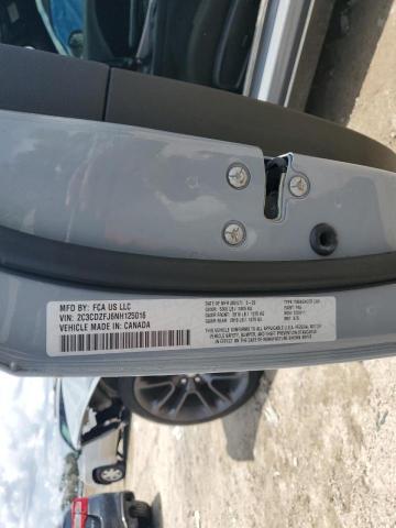 2C3CDZFJ6NH125016 - 2022 DODGE CHALLENGER R/T SCAT PACK GRAY photo 12