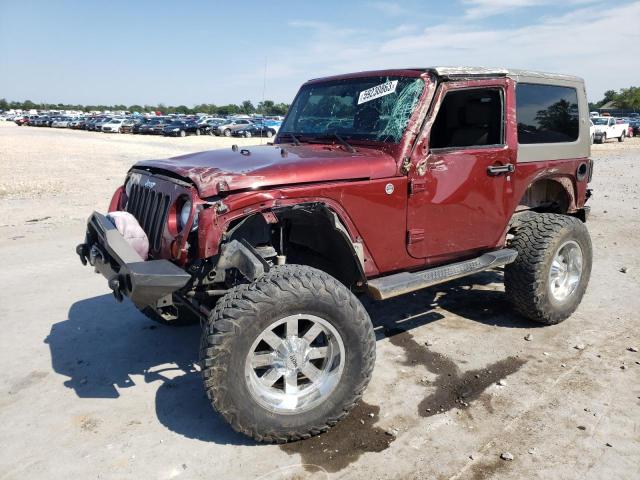 1J4FA54149L711794 - 2009 JEEP WRANGLER SAHARA MAROON photo 1