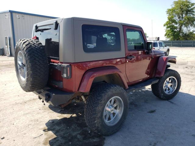 1J4FA54149L711794 - 2009 JEEP WRANGLER SAHARA MAROON photo 3