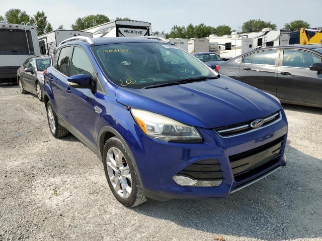 1FMCU0J93EUC36569 - 2014 FORD ESCAPE TITANIUM BLUE photo 1