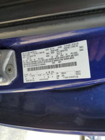 1FMCU0J93EUC36569 - 2014 FORD ESCAPE TITANIUM BLUE photo 10