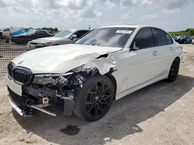 3MW5R1J06M8C09381 - 2021 BMW 330I WHITE photo 1